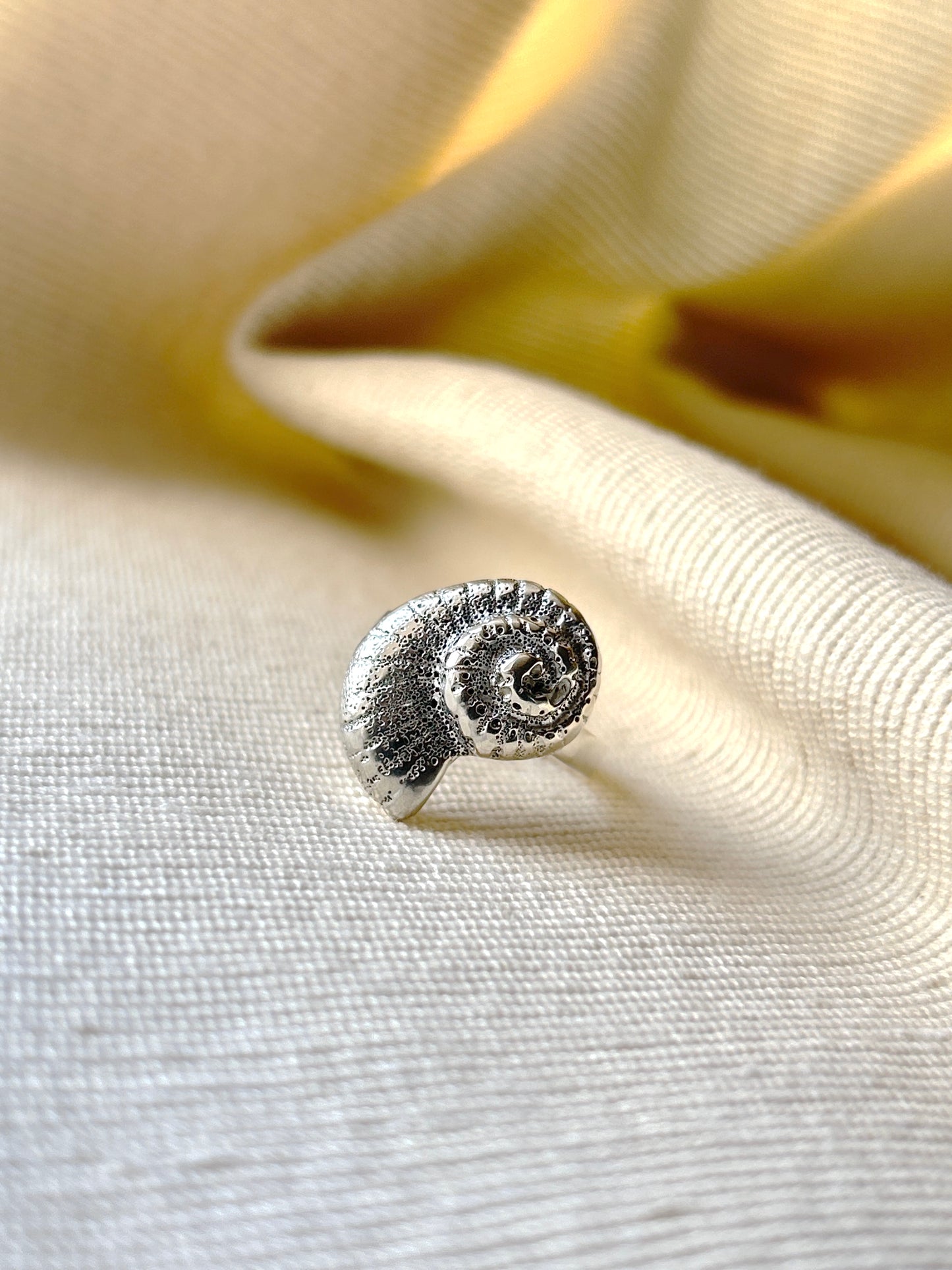 Sterling Silver Shell Statement Ring