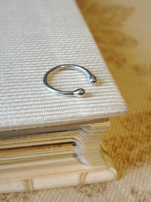 Sterling Silver Open Sprout Ring