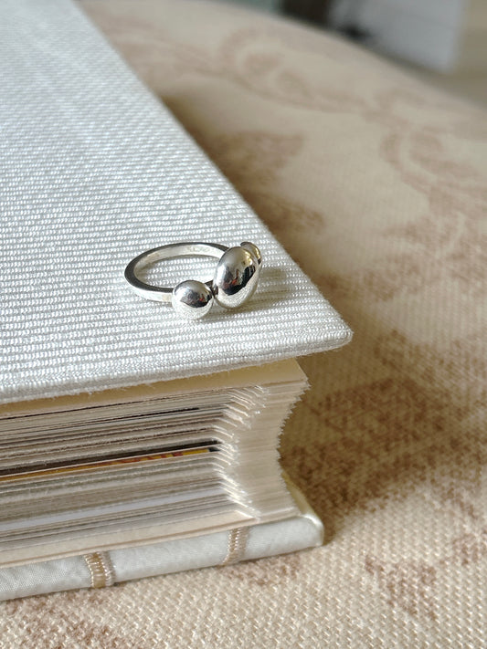 Sterling Silver Three Stone Ring