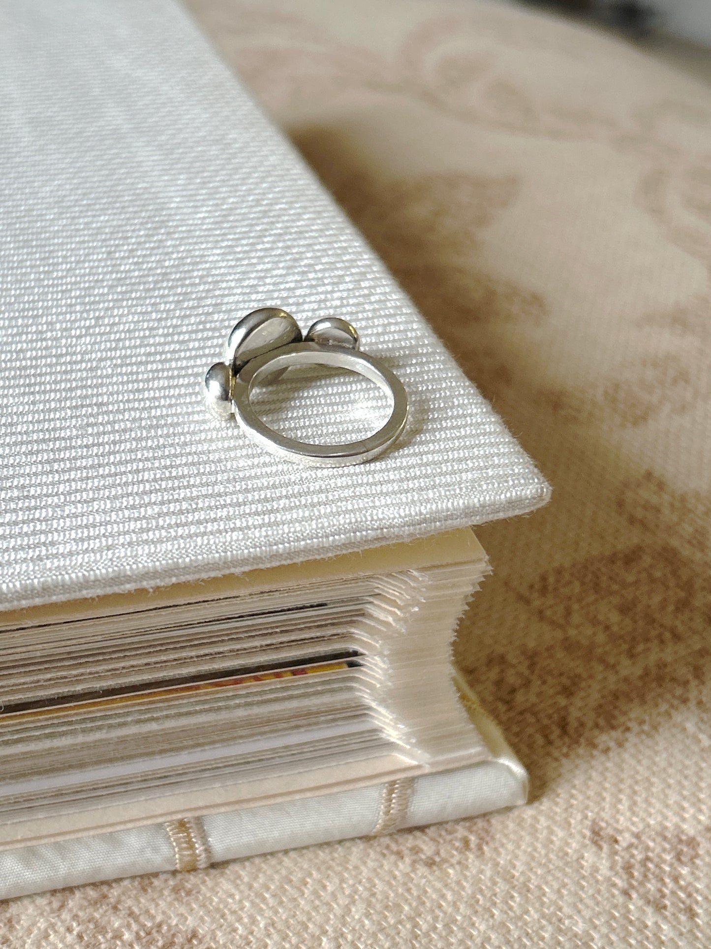 Sterling Silver Three Stone Ring