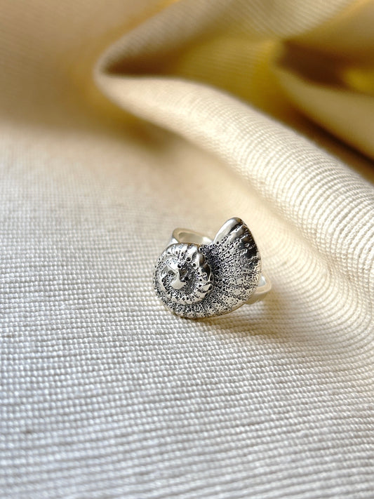 Sterling Silver Shell Statement Ring