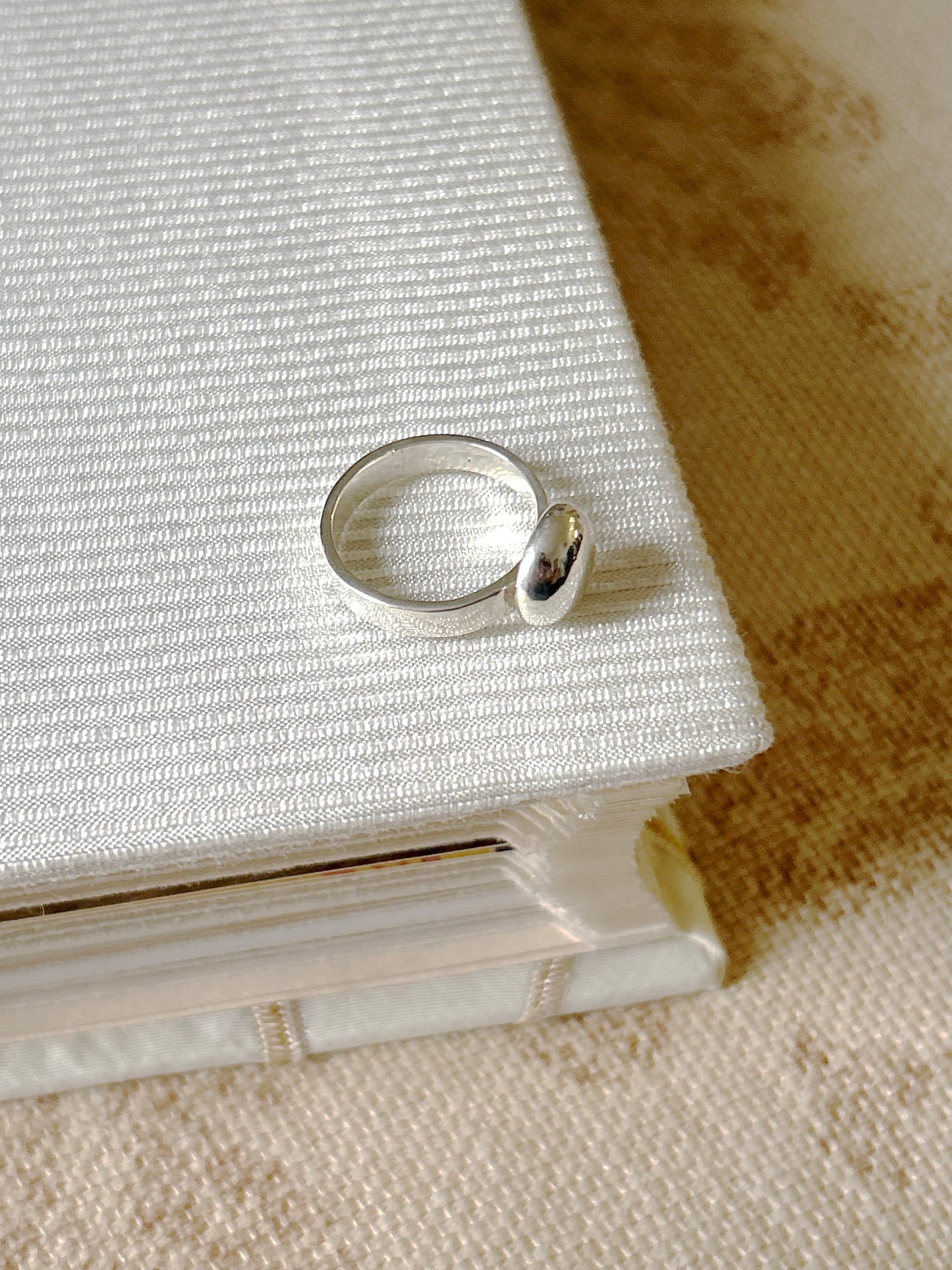 Sterling Silver Set in Stone Ring