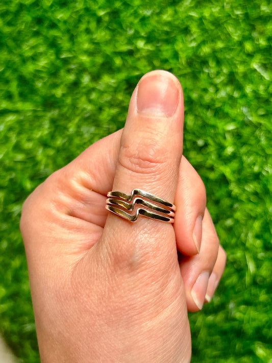 Bespoke Triple Wire Wave Ring